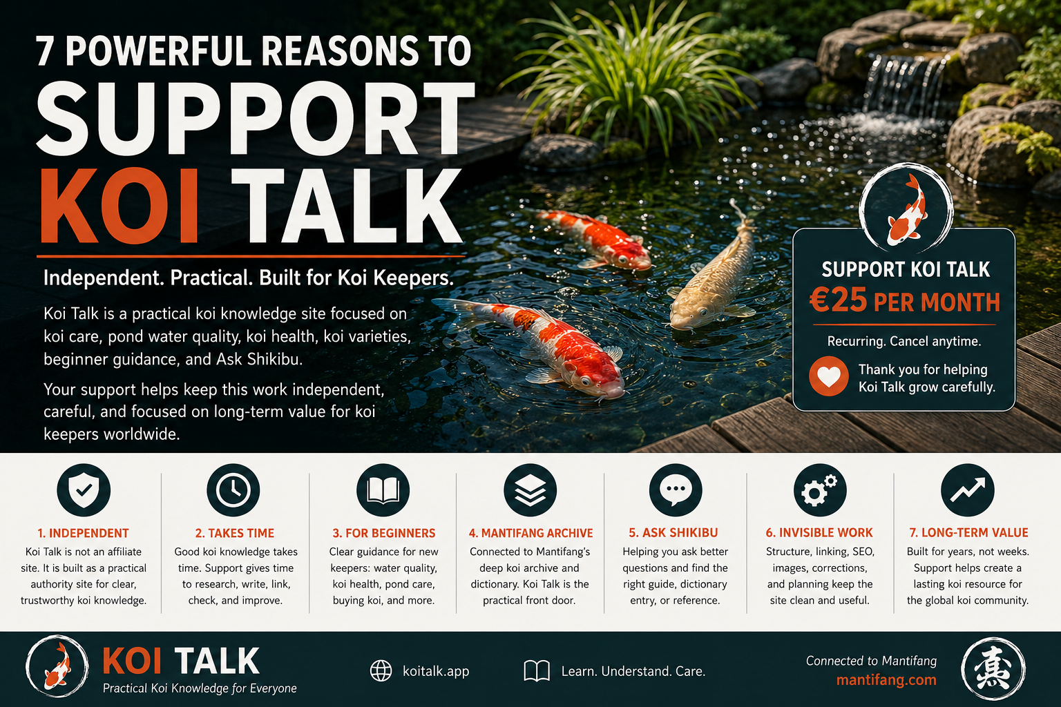 Support Koi Talk independent koi knowledge site