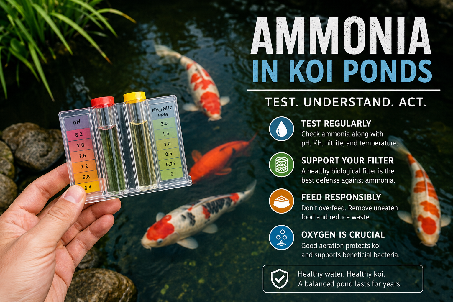 Ammonia in Koi ponds