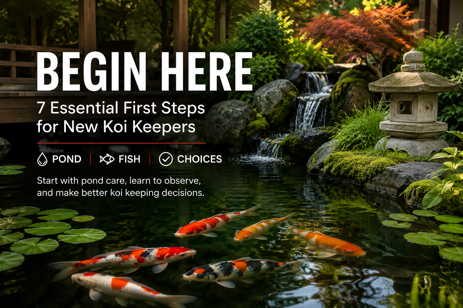 Begin Here koi pond guide for new koi keepers